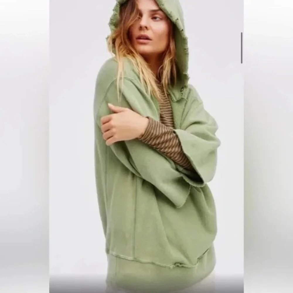 Free People West Track Hoodie Size SM in Brown Small Retail $98 - Picture 9 of 9